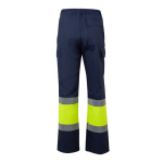 Pantaloni da lavoro unisex in cotone e poliestere da 190 g/m2 Velilla color giallo