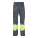 Pantaloni lavoro multitasche in poliestere e cotone 210 g/m2 Velilla color giallo