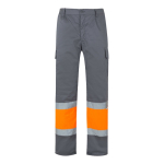 Pantaloni lavoro multitasche in poliestere e cotone 210 g/m2 Velilla color arancione seconda vista