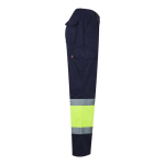 Pantaloni da lavoro in sargia di poliestere e cotone 210 g/m2 Velilla color giallo quarta vista