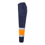 Pantaloni da lavoro in sargia di poliestere e cotone 210 g/m2 Velilla color arancione terza vista