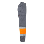 Pantaloni da lavoro in sargia con sei tasche da 210 g/m2 Velilla color arancione quarta vista