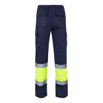 Pantaloni da lavoro unisex in poliestere e cotone 210 g/m2 Velilla color giallo