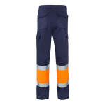 Pantaloni da lavoro unisex in poliestere e cotone 210 g/m2 Velilla color arancione