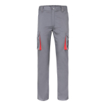 Pantaloni lavoro multitasche con vita elasticizzata 240 g/m2 Velilla color rosso seconda vista