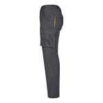 Pantaloni lavoro multitasche con vita elasticizzata 240 g/m2 Velilla color giallo terza vista