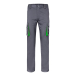 Pantaloni lavoro multitasche con vita elasticizzata 240 g/m2 Velilla color verde seconda vista