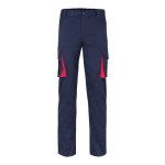 Pantaloni da lavoro multitasche con dettagli colorati 240 g/m2 Velilla color rosso seconda vista