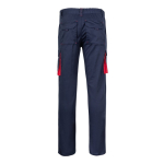 Pantaloni da lavoro multitasche con dettagli colorati 240 g/m2 Velilla color rosso