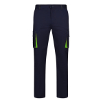 Pantaloni da lavoro multitasche con dettagli colorati 240 g/m2 Velilla color verde seconda vista