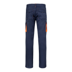 Pantaloni da lavoro multitasche con dettagli colorati 240 g/m2 Velilla color arancione