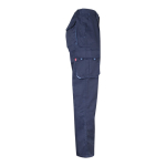 Pantaloni da lavoro multitasche con dettagli colorati 240 g/m2 Velilla color azzurro quarta vista