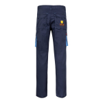 Pantaloni da lavoro multitasche con dettagli colorati 240 g/m2 Velilla color azzurro