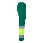 Pantaloni lavoro strisce riflettenti cotone poliestere 240g/m2 Velilla color verde quarta vista