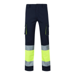 Pantaloni da lavoro elasticizzati con diverse tasche 240g/m2 Velilla color giallo seconda vista