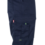 Pantaloni da lavoro elasticizzati con diverse tasche 240g/m2 Velilla color giallo quinta vista