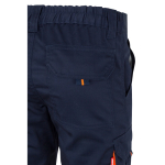 Pantaloni da lavoro elasticizzati con diverse tasche 240g/m2 Velilla color arancione sesta vista