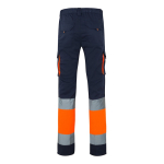 Pantaloni da lavoro elasticizzati con diverse tasche 240g/m2 Velilla color arancione