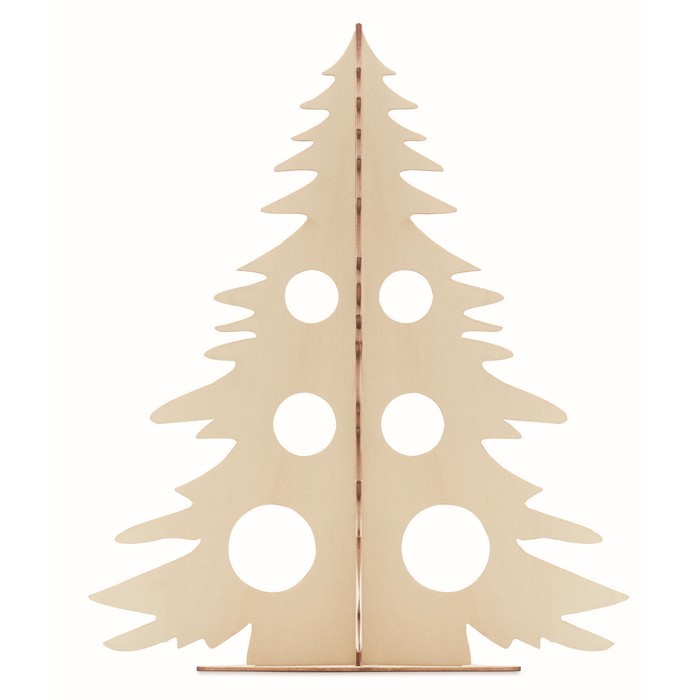Albero di Natale in legno da montare e colorare