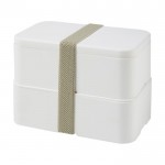 Lunch box personalizzabili con due scomparti color bianco