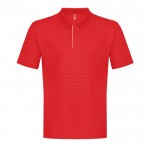 Polo tecnica da uomo in poliestere riciclato 180 g/m² THC DYNAMIC color rosso