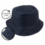 Cappello reversibile stile bob in nylon con fodera interna in pile