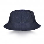 Cappello reversibile stile bob in nylon con fodera interna in pile color blu mare