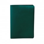 Copertina portadocumenti in PVC con 2 scomparti interni trasparenti color verde scuro