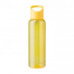 Borraccia in RPET per acqua fredda con tappo in silicone da 500 ml color giallo prima vista