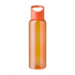 Borraccia in RPET per acqua fredda con tappo in silicone da 500 ml color arancione prima vista