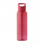 Borraccia in RPET per acqua fredda con tappo in silicone da 500 ml color rosso prima vista