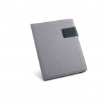 Esclusiva cartella con notebook formato A5 color grigio