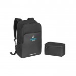 Zaino resistente all'acqua con borsa frigo e tasca per pc da 17,3'' color nero immagine con logo 4