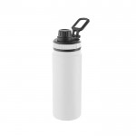 Borraccia a doppia parete in acciaio inox e tappo con maniglia 570ml color bianco