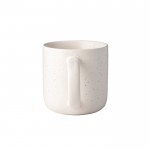 Tazza piccola in ceramica con finitura opaca ed effetto rustico 90ml color bianco sporco seconda vista