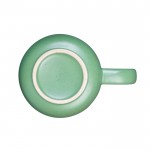 Tazza piccola in ceramica con finitura opaca ed effetto rustico 90ml color verde chiaro  terza vista