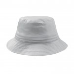 Cappello da pescatore con 8 cuciture sulla visiera in cotone 180 g/m² color bianco