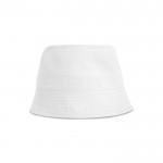 Cappello stile bob con due occhielli in cotone riciclato 260 g/m² color bianco