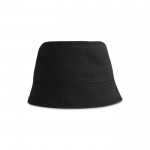 Cappello stile bob con due occhielli in cotone riciclato 260 g/m² color nero