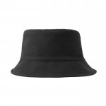 Cappello da pescatore reversibile in nylon con fodera in pile 120 g/m² color nero