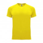 T-shirt tecnica da bambino in 100% poliestere da 135 g/m² Roly color giallo