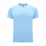 T-shirt tecnica da bambino in 100% poliestere da 135 g/m² Roly color azzurro