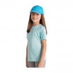 T-shirt tecnica da bambino in 100% poliestere da 135 g/m² Roly color  arancione fluorescente immagine stile di vita