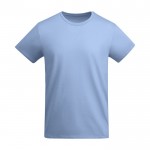 T-shirt da bambino in cotone organico certificato da 175 g/m² Roly color azzurro