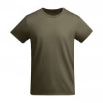 T-shirt da bambino in cotone organico certificato da 175 g/m² Roly color verde militare