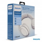 Cuffie wireless pieghevoli con pulsante Bass Boost della Philips color bianco settima vista