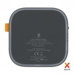 Caricatore wireless compatto di forma quadrata da 15W color grigio quarta vista