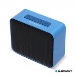 Compatto altoparlante portatile con design in colori metallici da 5W color blu seconda vista