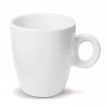 Tazza bianca di porcellana dalla forma conica 200ml color bianco