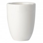 Tazza bianca di porcellana con manico rettangolare da 230ml color bianco terza vista